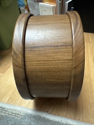 Vintage The Blue Boy And Pinkie Metal Container With Faux Wood Finish - Imagen 2 de 10
