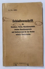 Rare Vintage German Military Manual 1951 Firing Regulations G. DV. 9801