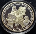 A 1995 ALBUQUERQUE BALLOON FIESTA SPECIAL SHAPES .999 SILVER COIN BOX COA