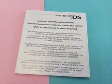 Nintendo DS Health and Safety Precautions Booklet 55878B