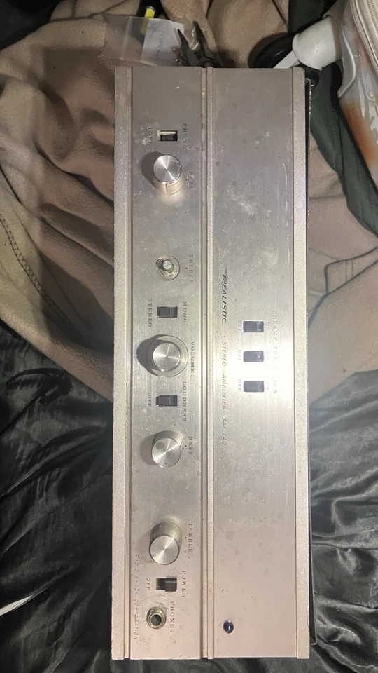 1967 amplificador estéreo realista SAF 24D - Imagem 2 de 4