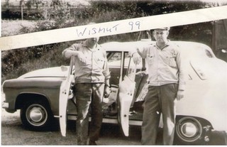 Volkspolizei Foto DDR Oldtimer VEB IFA PKW Eisenach Wartburg 311 Verkehrspolizei