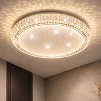 Kristallleuchte Deckenlampe Tageslichtleuchte Led Weiß Klar Sterneneffekt Cct