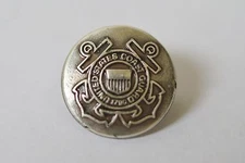 New United States Coast Guard Rivetback Concho 5/8" Enmon Silver silver-tone