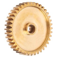 Spur Gear Brass 40 Tooth Bore 3mm For Servo 25 Tooth Spline 0.8 Mod Robot Parts
