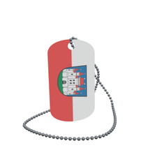 Dog Tag Flag Siegenburg Dog Tag Aluminium 30 x 50mm