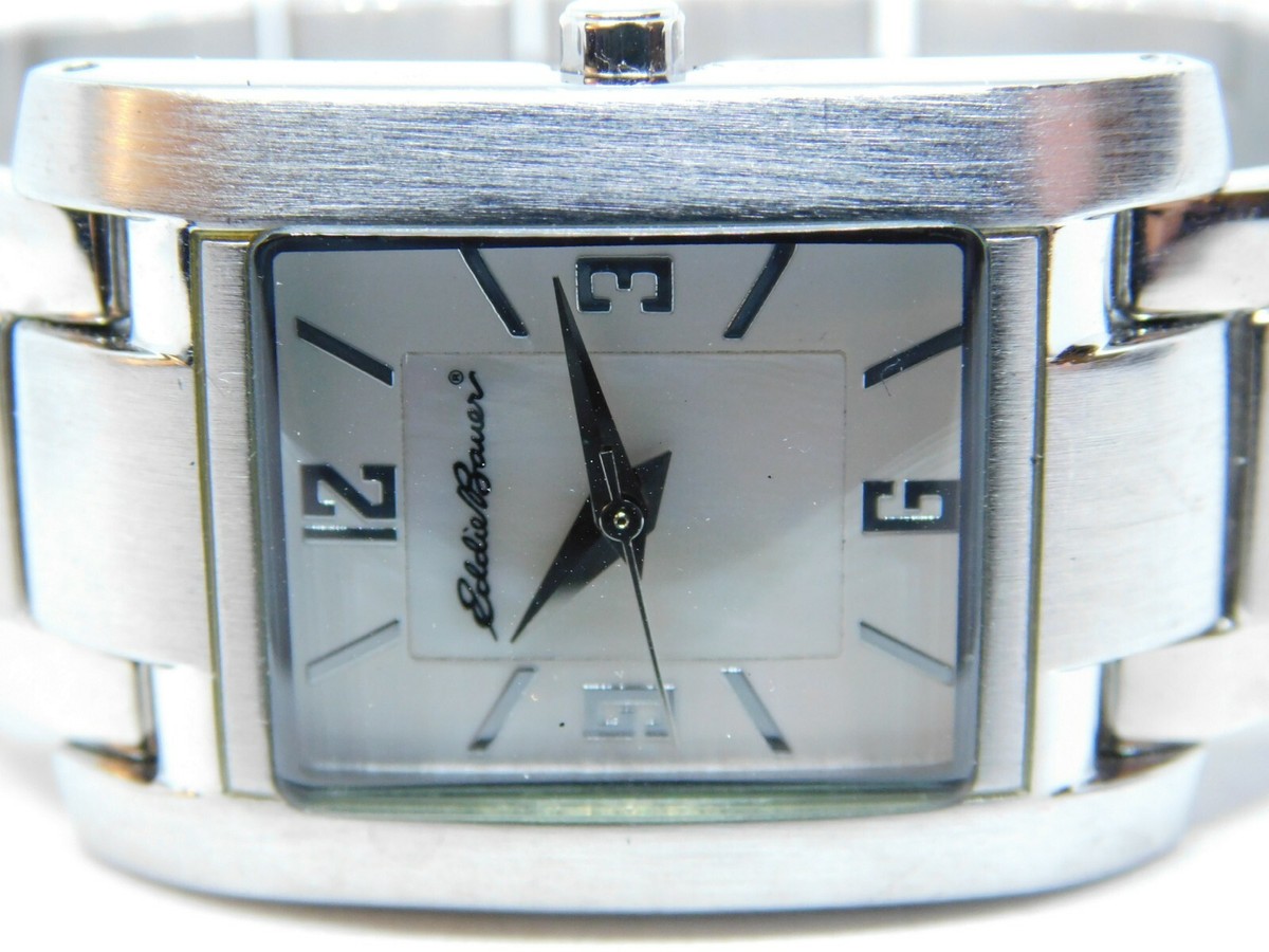 Eddie Bauer Silver Tone Quartz Analog Ladies Watch Sz. 5 3/4  display picture 2