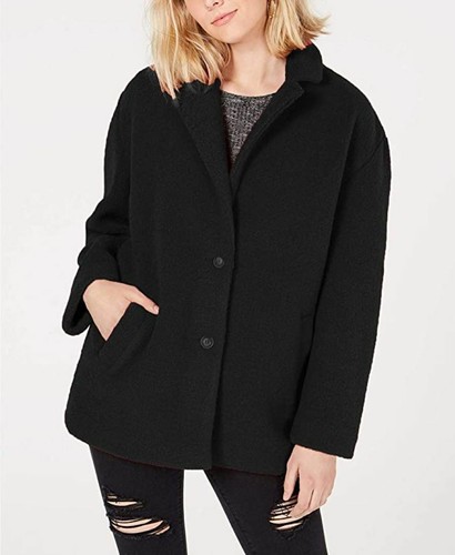 Veste Drap De Laine Noire BCBG Max Azria Martine B - Taille XS/36, Neuve Avec étiquettes