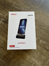 iWALK LinkPod 4  4500mAh Color WHITE New Docking Battery for Iphone