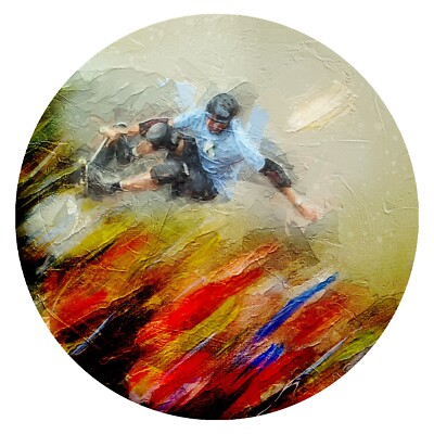 Tony Hawk Hang Loose 4 inch Peel and Stick Vinyl Decal
