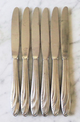 Steelsmiths Stainless IS Spring Lily 8 3/4 inch Set of 6 Dinner Knives