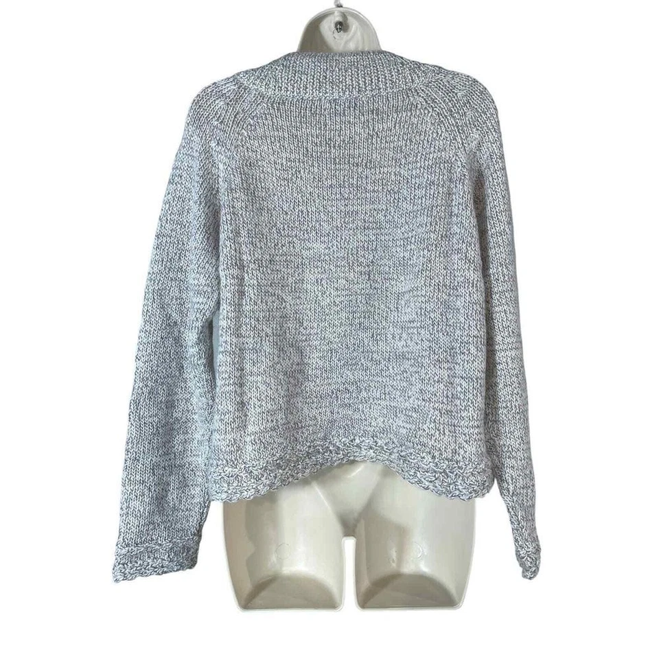 Woolrich Stone Heather Cardigan Wool Alpaca Cottage Core Fairisle Rich Preppy - Image 3 of 4