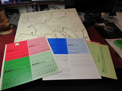 Unknown Manufacturer: Mercenary Map and Counter Sheets