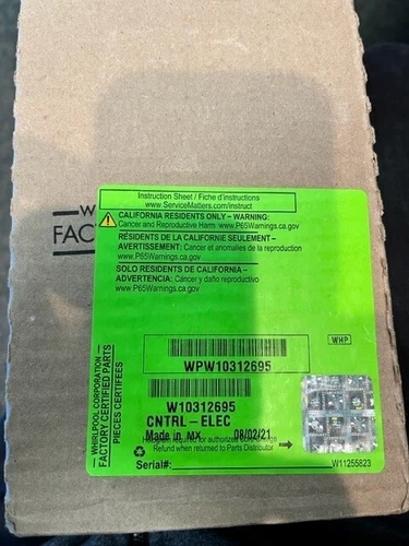 Whirlpool Genuine OEM  WPW10312695 Refrigerator Electronic Control Board