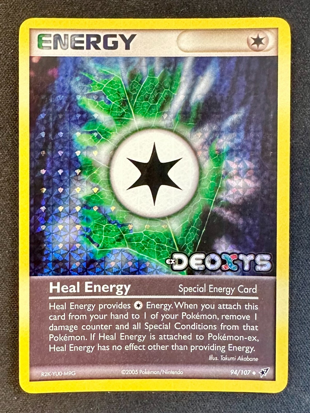 Heal Energy 94/107 2005 EX Deoxys Pokemon Card TCG Nintendo Reverse Holo - VLP