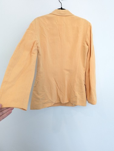 Paul Smith Blazer Womens Size 42/6 Yellow Linen Silk Vintage Office Career Coat - Picture 8 of 13