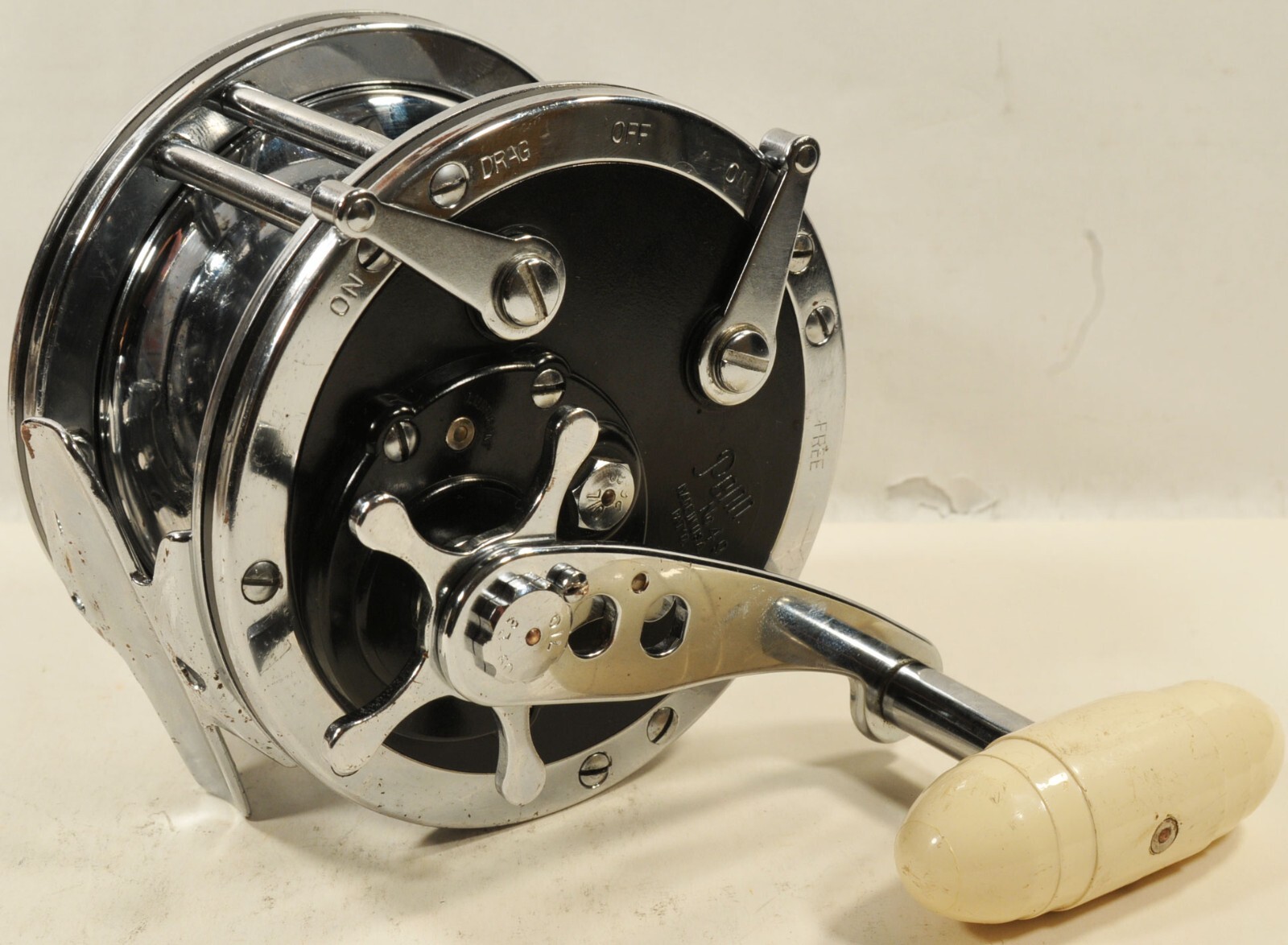 Vintage PENN 49M Super-Mariner Reel - Trolling w/Wire & Lead Core Line-Clean-USA