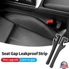 2PCS Car Seat Gap Filler Console Fill Strip Spacer Universal Holster Blocker Pad