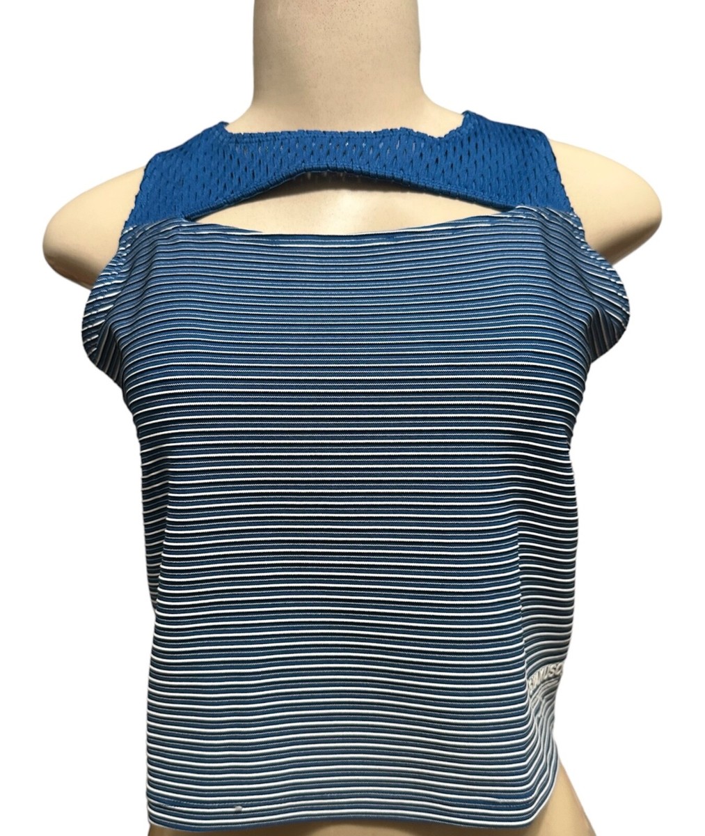 Nike x Undercover x Gyakusou Womens Knit Top Blue White NWT