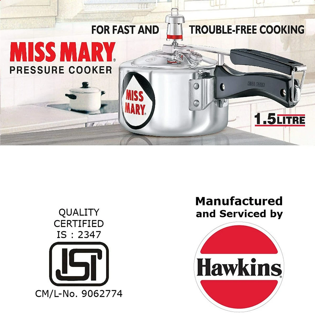 Hawkins hotsell cooker material