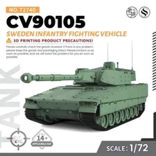 SSMODEL 740 1/72 25mm Military Model Sweden CV90105 Infantry Fighting Vehicle