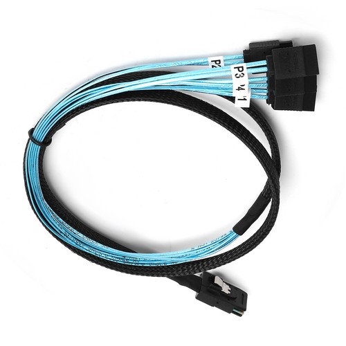 Mini Sas 36Pin Male Sff‑8087 To 4 7Pin Female Cable Mini Sas Host Inter HEN - Picture 19 of 22