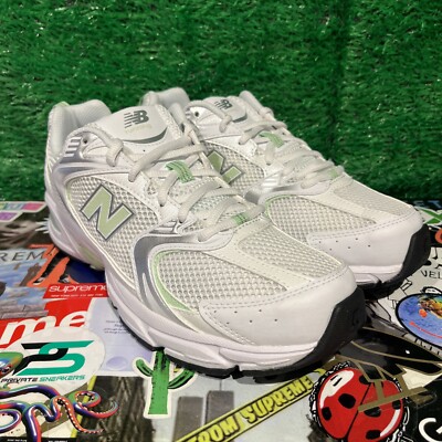 Men s Size 9.5 New Balance 530 ASOS Exclusive White Lime Green MR530AOO No Box