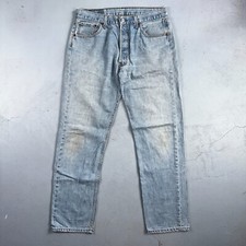 Levis 501 Vintage Y2K XX Straight Leg Jeans Blue Light Wash 34x34 Act 32x31