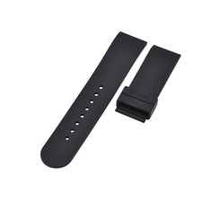 23x22mm Black Rubber Watch Strap For U-Boat U-1001