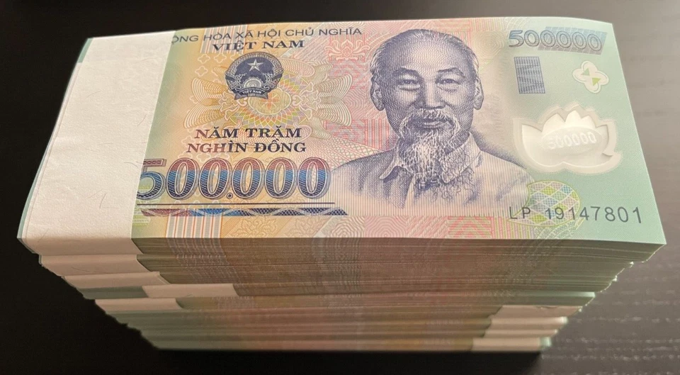 Vietnamese Dong 50 Million ( 100 x 500000 Note ) Vietnam Currency VND Lot Bundle - Image 3 of 4