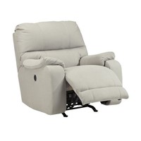 Ashley Bohannon Fabric Power Rocker Recliner In Putty on sale Ashley Bohannon Fabric Power Rocker Recliner In Putty on sale