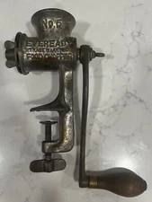 Vintage Eveready Food Chopper Grinder NO . 5 Manual Hand Crank