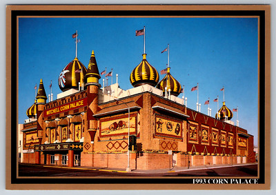 Mitchell South Dakota Corn Palace 1993 Gold Edition Postcard
