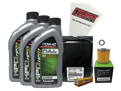 Cyclemax FS Tune Up Kit with Spark Plugs fits 1988-1998 Kawasaki BAYOU 220