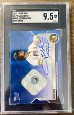 2022 MLB TOPPS NOW #650 Blue /49 AUTO RELIC Juan Soto SGC 9.5