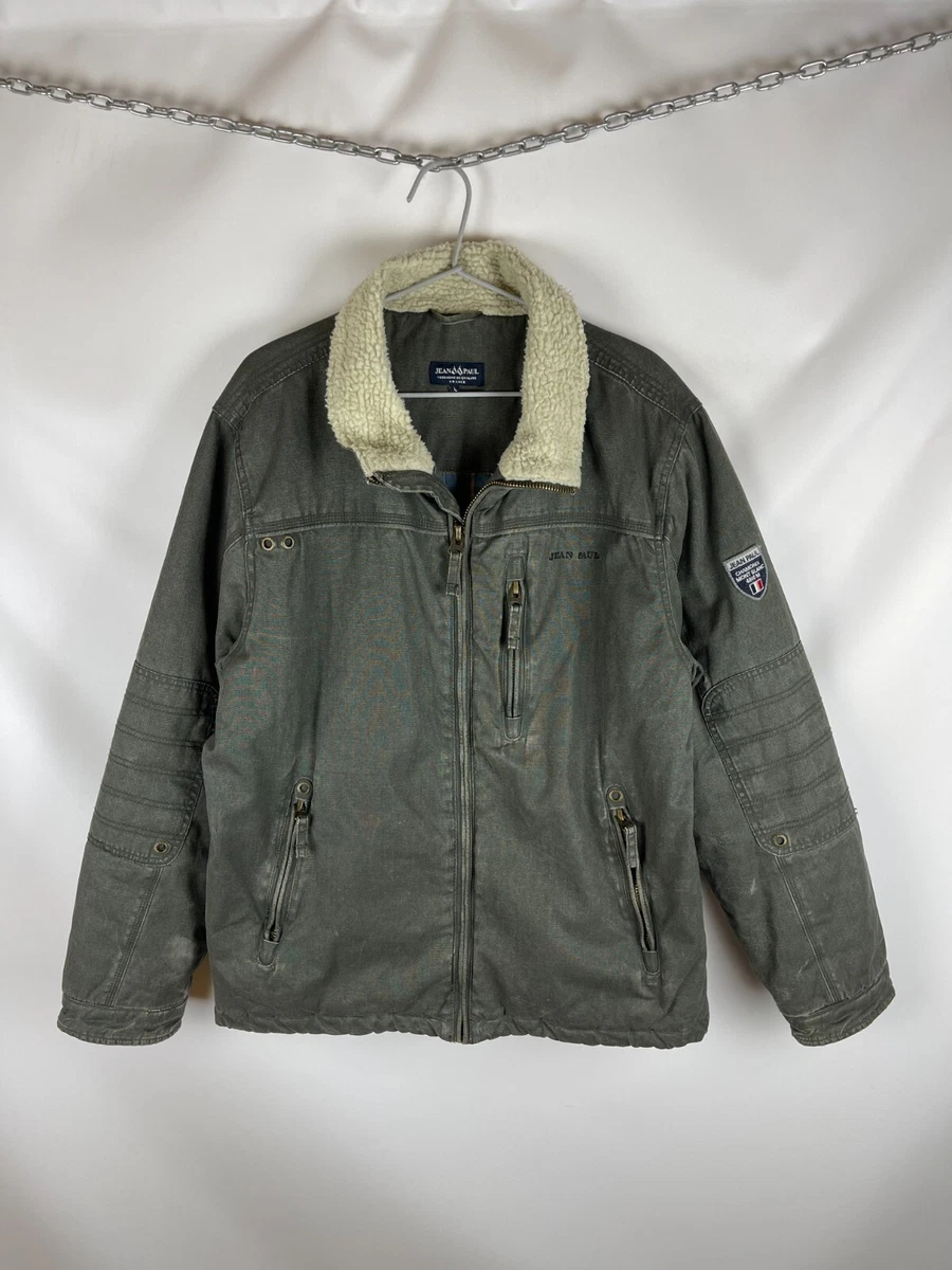 Waxed sherpa jacket sale