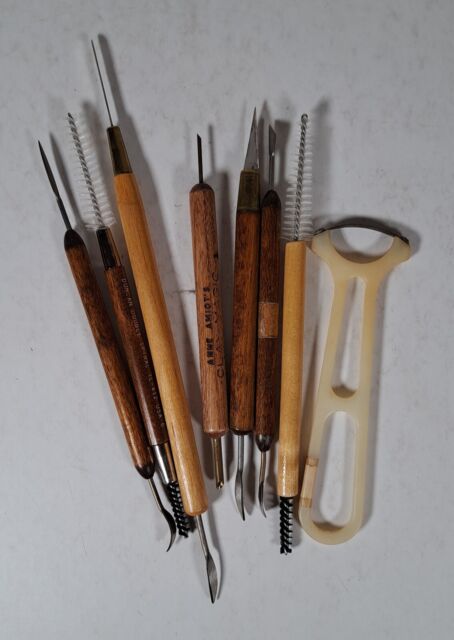 Clay Sculpting Etching Cutting VTG Tools Kemper Amiot Royal Lot of 8 Different