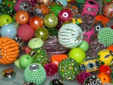 NEW 20/Pc Jesse James beads Lot Bright colored Hawaiian Punch RANDOM picked