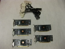 Lot of 5 Dell AMD Radeon HD6350 Video Cards DMS59 to DVI-I  , SFF HFKYC or 1CX3M