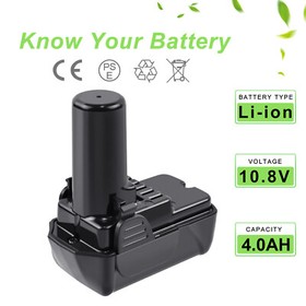 4.0AH 10.8V/12V Li-ion Battery for Hitachi BCL1015 BCL1030 329369 329370 329371