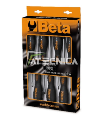 Serie Über 7 Schraubendreher zu Schlagen Edelstahl beta tools 1243/D7 Edelstahl
