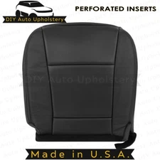 2007-2010 For Ford Explorer Sport Trac Driver Bottom Leather Seat Cover Black
