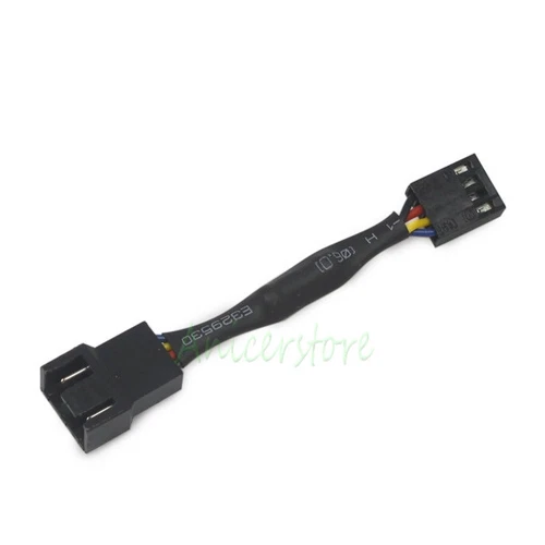 Cooling Fan 4pin to 4pin/3pin 30% Noise Speed Reduction Resistor Extension Cable