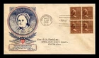 DR JIM STAMPS US COVER MARTHA WASHINGTON PRESIDENTIAL SERIES FDC SCOTT 805 BLOCK