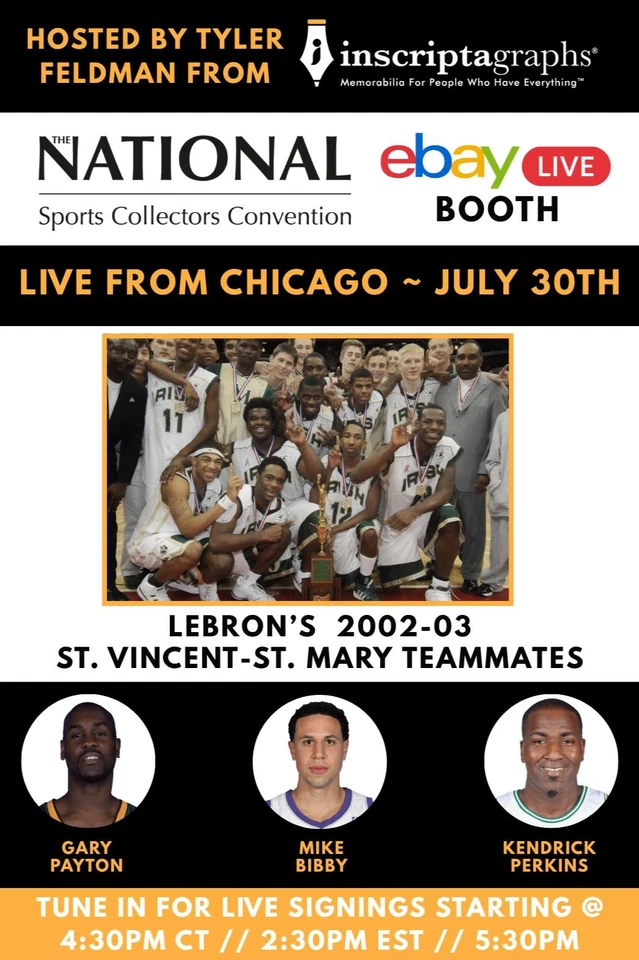 LIVE @ NSCC! LeBron's St Vincent St Mary's Teammates + M. Bibby & G. Payton
