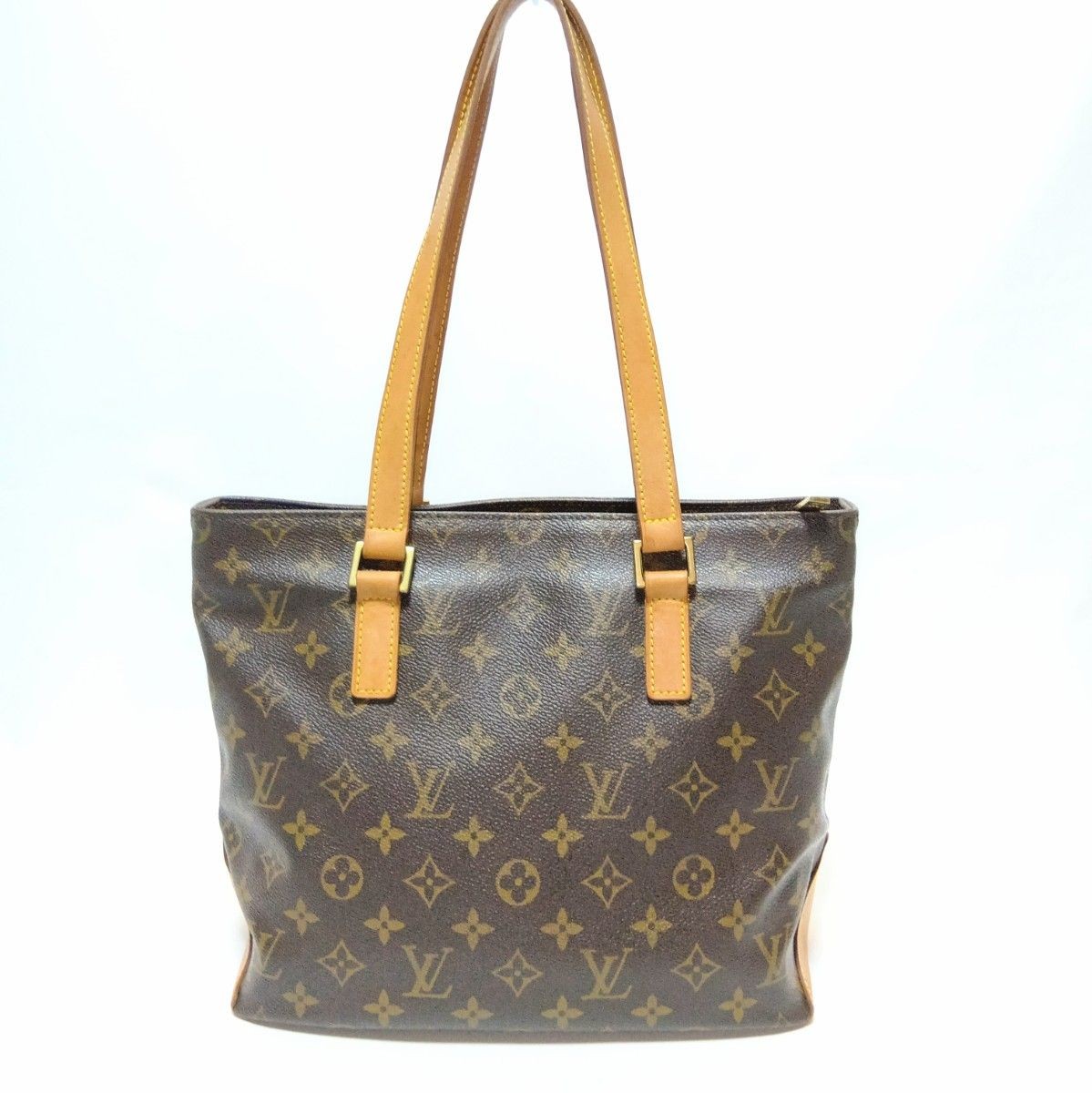 LOUIS VUITTON Cabas Piano Tote Bag Monogram Canvas Leather DU0022 Shoulder Purse