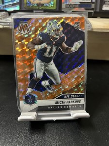 2021 Panini Mosaic - NFL Debut Micah Parsons #257 Mosaic Reactive Orange...