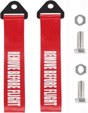 2PCS Tow Strap High Strength Universal Cars Set Belt Nylon Strap Traction Rope T