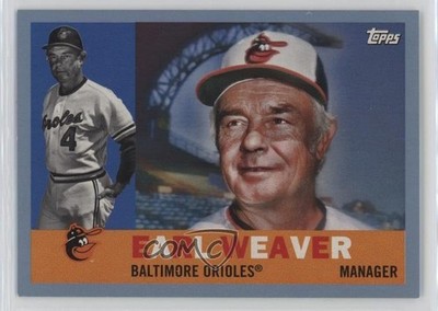 2017 Topps Archives 1960 Light Blue 74/75 Earl Weaver #3 HOF 6dn