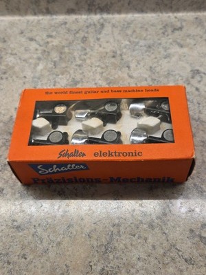 Vintage Schaller Elektronic M6L Mini Guitar & Bass Machine Heads Germany